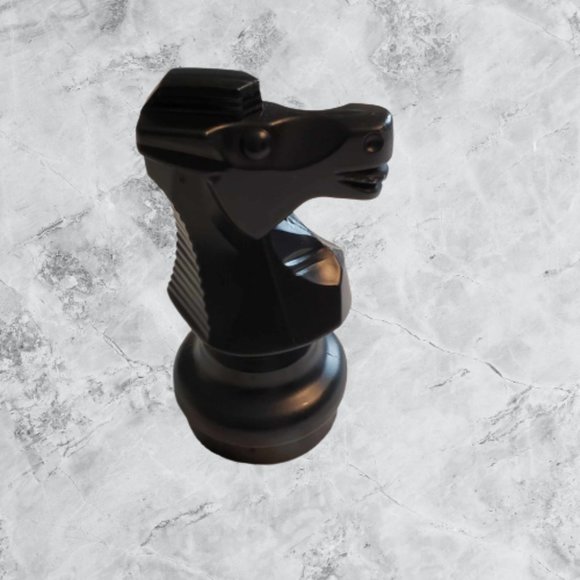 Large Decorative 9 Inch Tall Knight Piece Chess Black Horse Mega Chess Piece - Picture 2 of 6